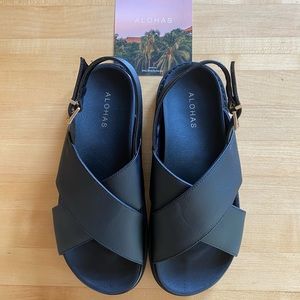 Aloha Black Marshmallow Cactus Sandals